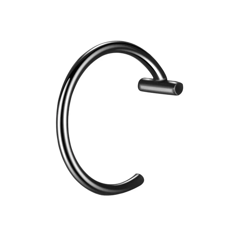 1PC Fashion Stainless Steel Fake Nose Ring Non-Pierced Hip Hop C Clip Lip Ring Women Body Jewelry