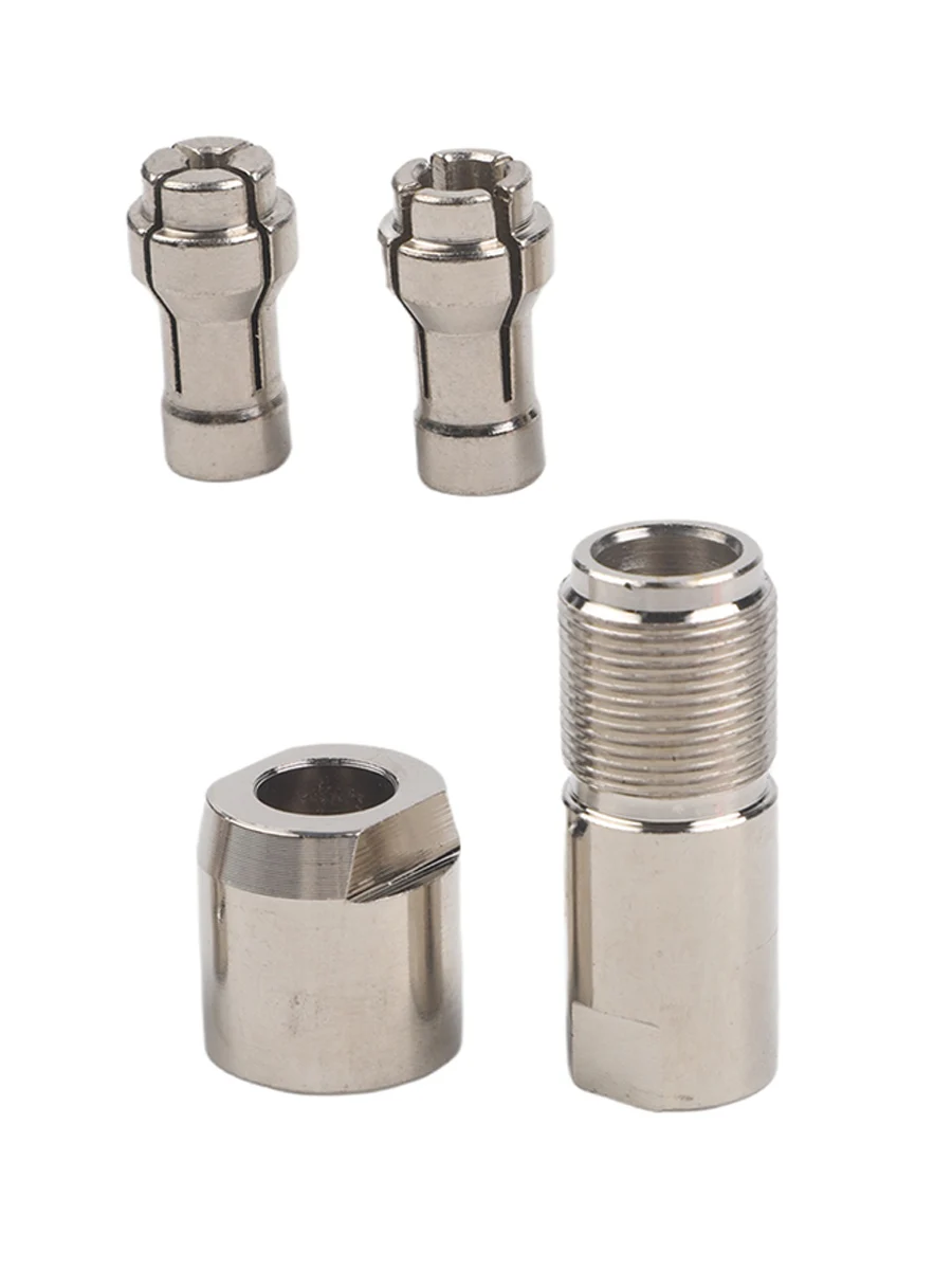High Carbon Steel Modified Adapter For 100 Angle Grinder To Straight Chuck Thread 3mm 6mm Collets For Metal Wood Working