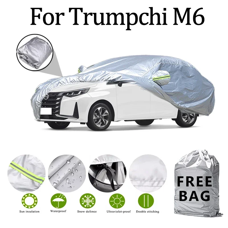 

For Trumpchi M6 Car Cover Outdoor Protection Covers Snow Sunshade Waterproof Dustproof Exterior UV Car Accessories