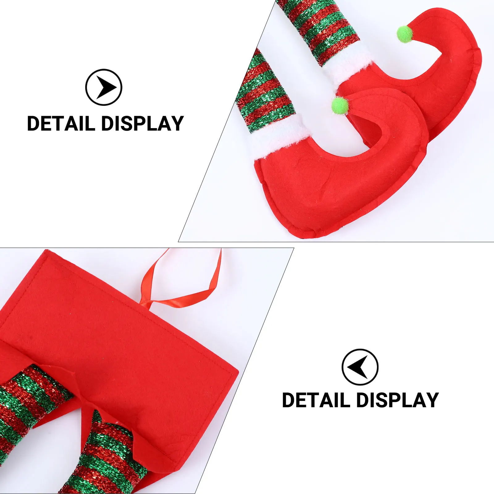 

1pc Christmas Santa Claus Leg Hanging Decor Unique Elf Legs Design Lightweight Party Ornament For Xmas Christmas Pendant Home