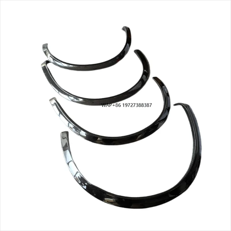 for 2016-2018 Genuine Carbon Fiber Car Wheel Hub Arch Decoration Lip Corner Shield Body Kit