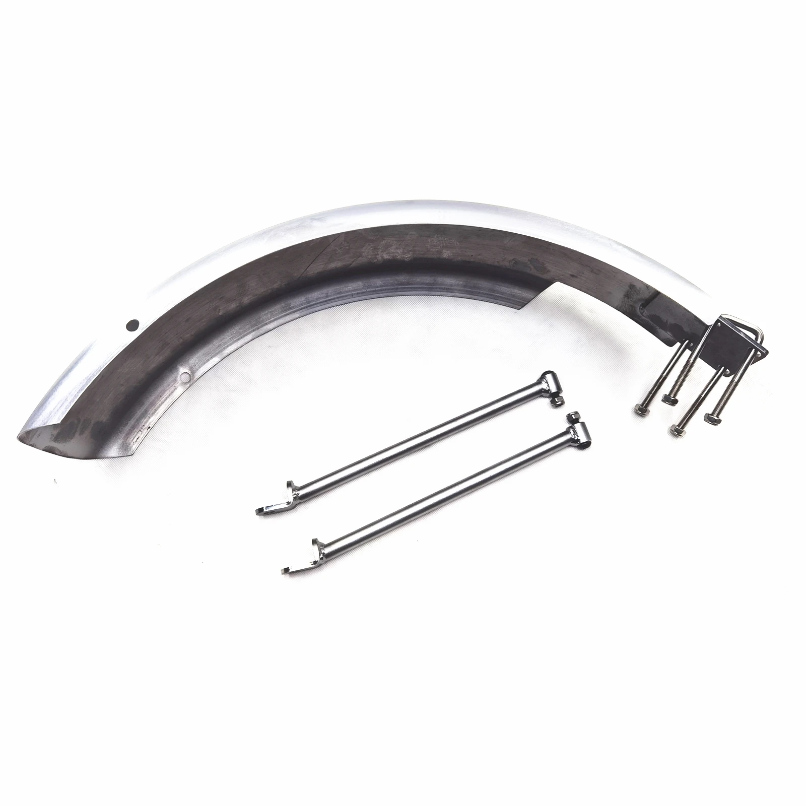 Motorcycle Modified Steel Plate Rear Fender For Yha XV250 Virago Silver