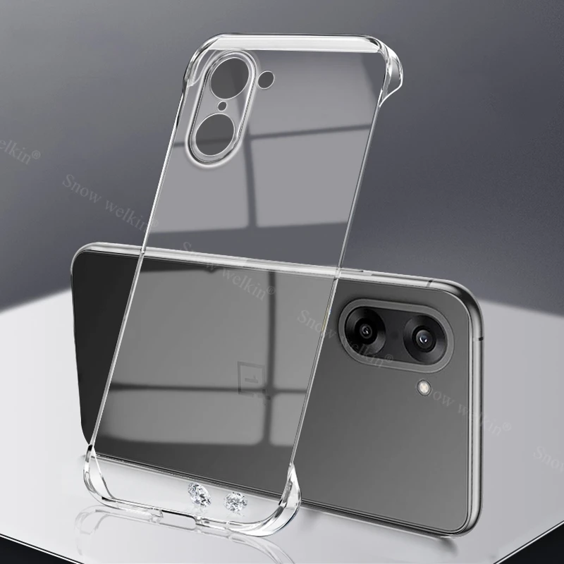 

Безрамный тонкий прозрачный пластиковый жесткий чехол для ПК для OnePlus Nord CE5 One Plus NordCE5 CE4 CE 5 4 Lite Задняя крышка для телефона