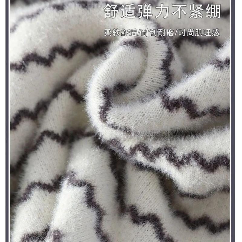 سترة للرجال الكلاسيكية صوف مبطن سميكة الدافئة المشارب رشاقته الدافئة قاعدة طبقة البلوز نصف عالية طوق العصرية سترة غير رسمية #5