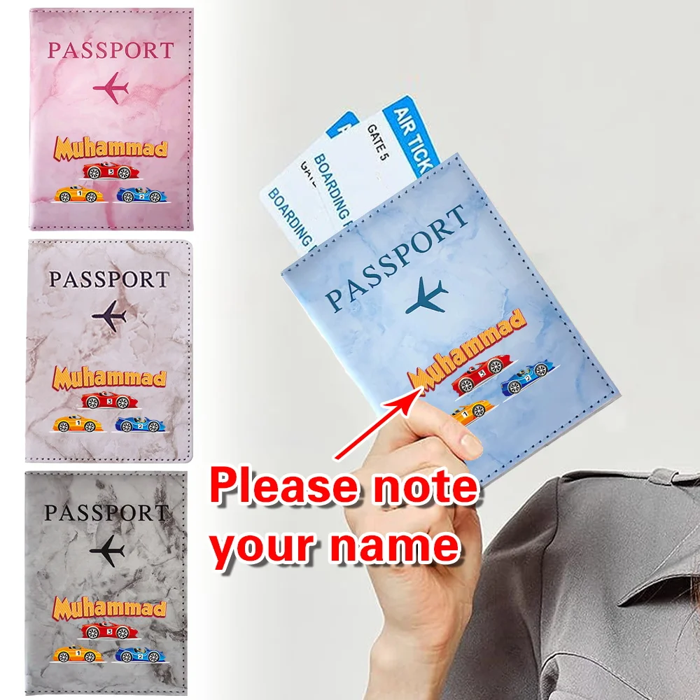 Personalized Customized Name Passport Storage Pack Business Wallet Unisex Credit Card Passport Storage Bags Travel Accessories