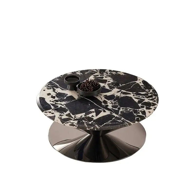 

Stainless steel flying saucer coffee table