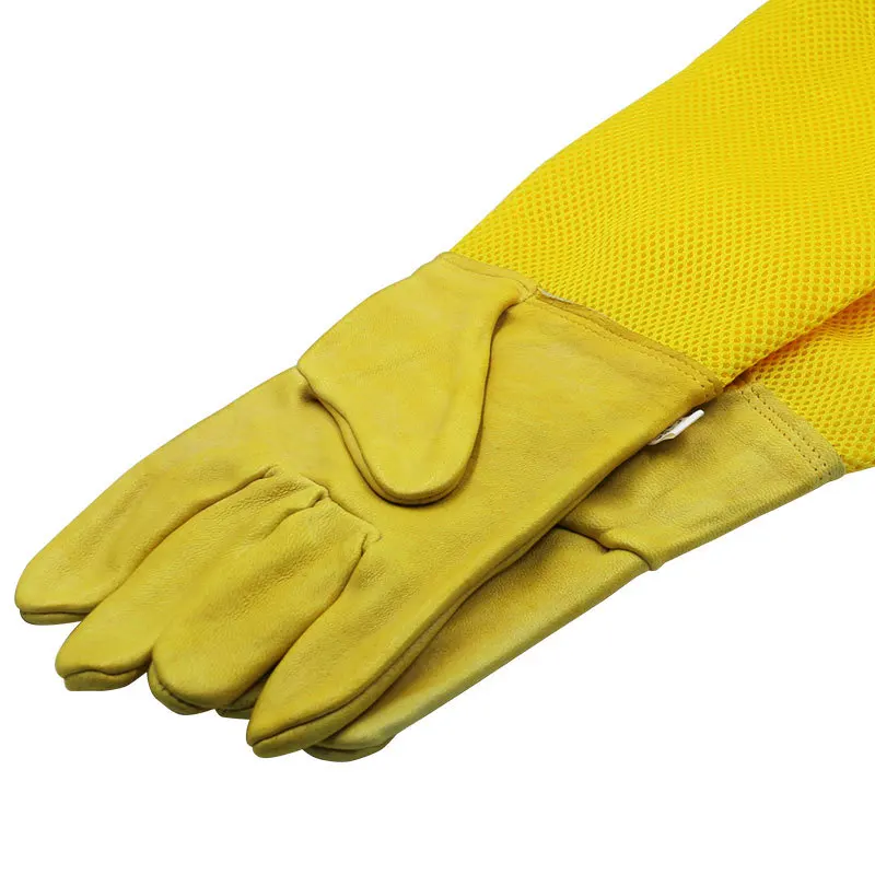 1Pcs Beekeeper Gloves Protective Sleeves Ventilated Professional Anti Bee for Apiculture Beekeeper Prevent Beehive tools