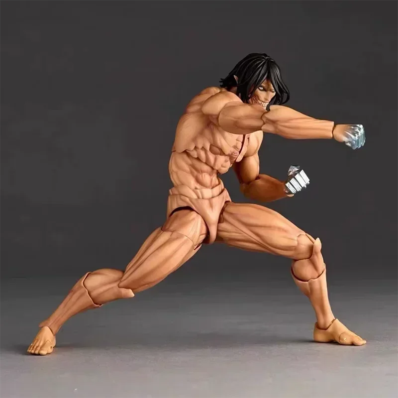 Novo ko ataque em titã eren jaeger figura de ação kaiyodo revoltech incrível série yamaguchi estatueta coleção presente aniversário