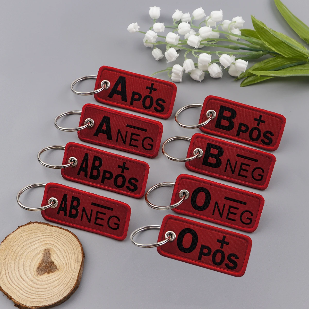 Get Your Stylish Red Quote Series Embroidered Keychain for Just .22!