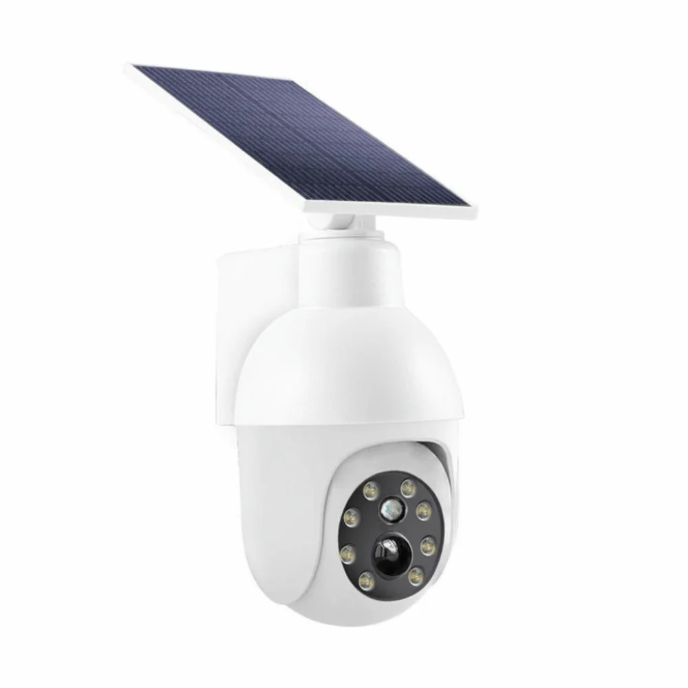 Solar Powered Solar Fake Security Camera PIR Infrared Sensor Motion Sensor Solar Surveillance Sensor Light 8 LED Anti-Theft