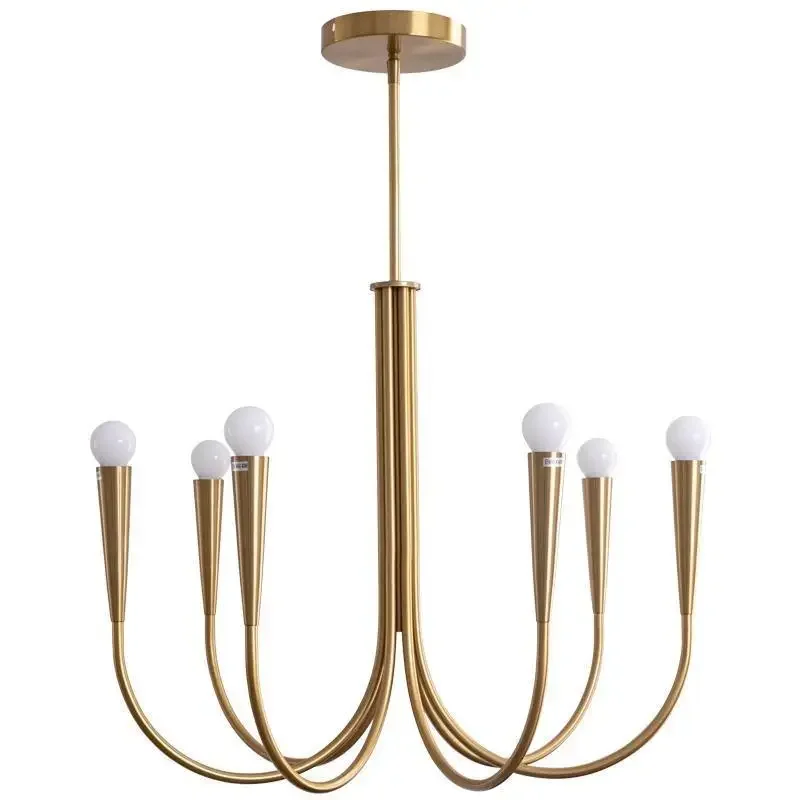 

American Nordic living room main light antique light luxury French retro bedroom designer candle dining room chandelier