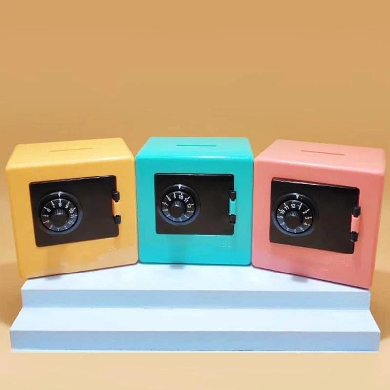 1PC Mini Money Boxes Combination Lock Change Coin Saving Banknote Cash Piggy Deposit Safe Box Storage for Case Gift Code