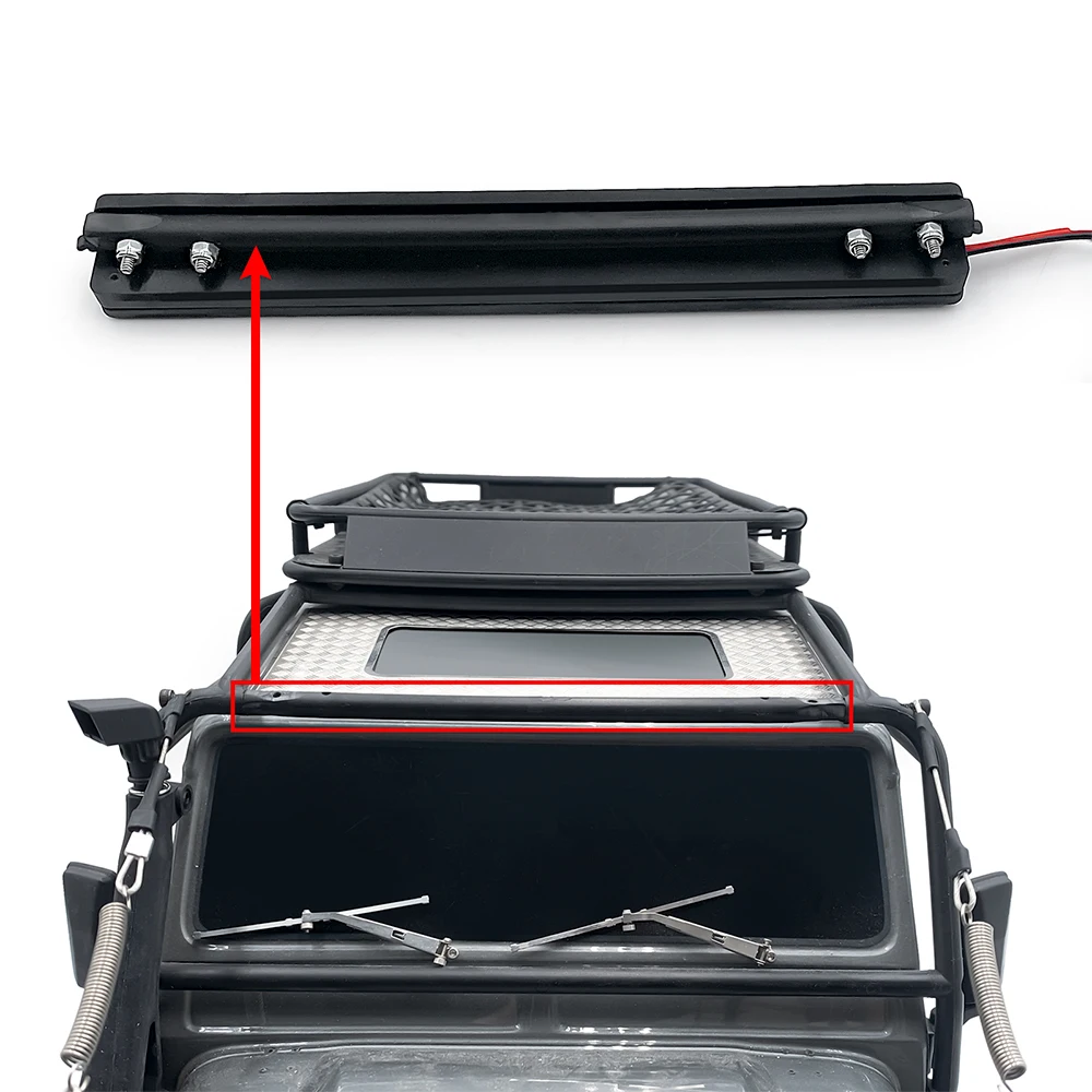 MIBIDAO RC سقف السيارة ضوء LED أضواء المصابيح الأمامية الأضواء ل 1/10 TRX4 TRX-4 المدافع RC الزاحف سيارة ترقية أجزاء