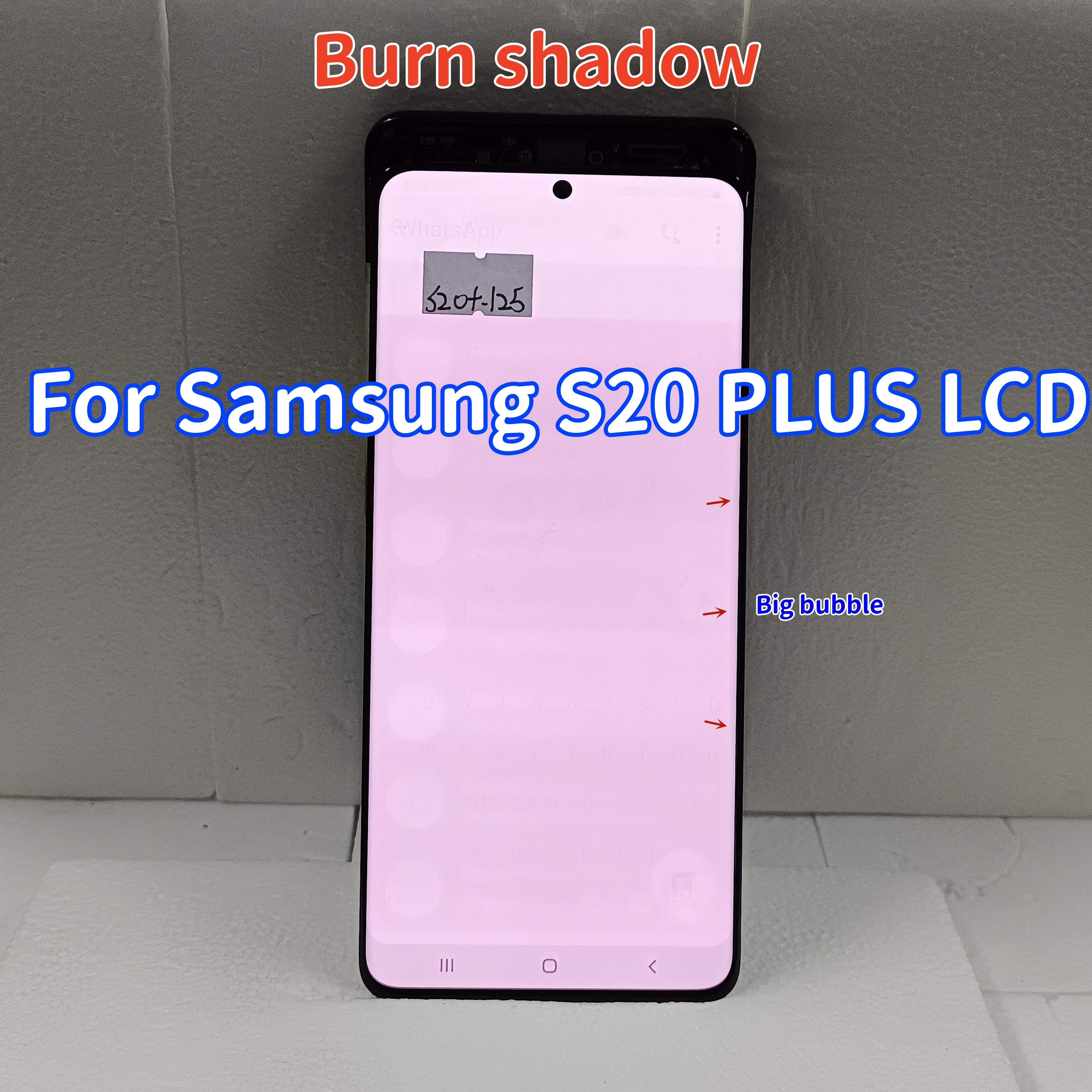 For S20+ LCD For Samsung Galaxy S20 Plus Display SM-G985A G985 G985F/DS Touch Screen Digitizer Replacement With Defects