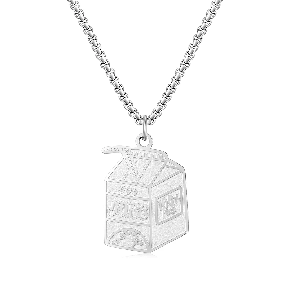 JUICE WRLD 999 Pendant Necklace Keychain Funny Beverage Box Choker Jewelry Gifts for Boys Girls Accessories