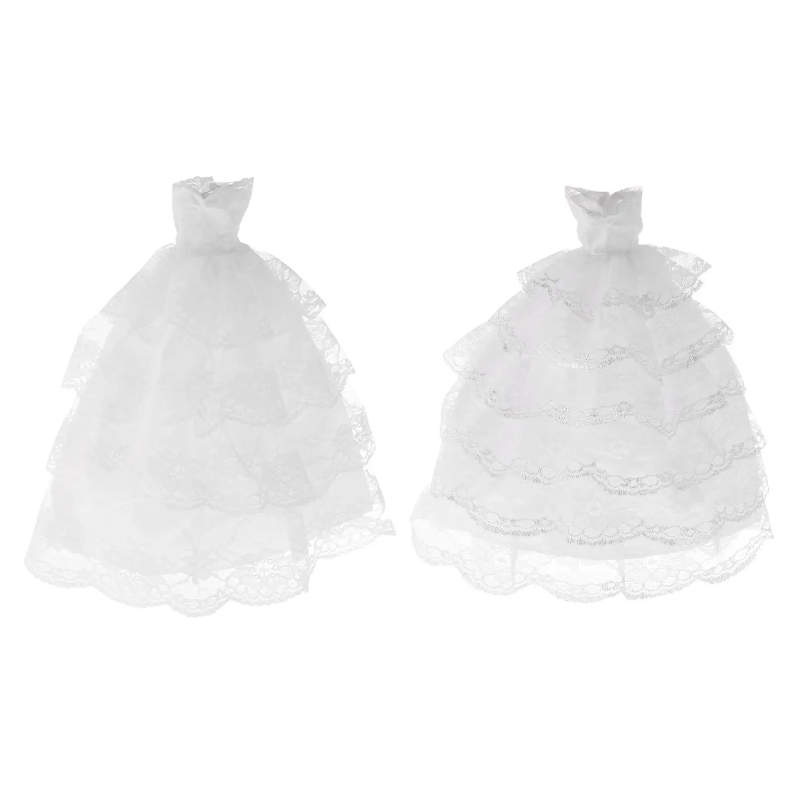 Bridal Dress 1/6 Scale Figure Wedding Dress Fashion Pretend Play Game Model Doll Toy Clothing Skirt for Party Favors Home Use