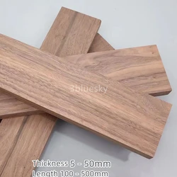 Custom American Black Walnut Wood Strip Slat 5 Pieces,5 to 22mm Thick,20 to 50mm Wide,for Furniture Cabinetry Musical Instrument