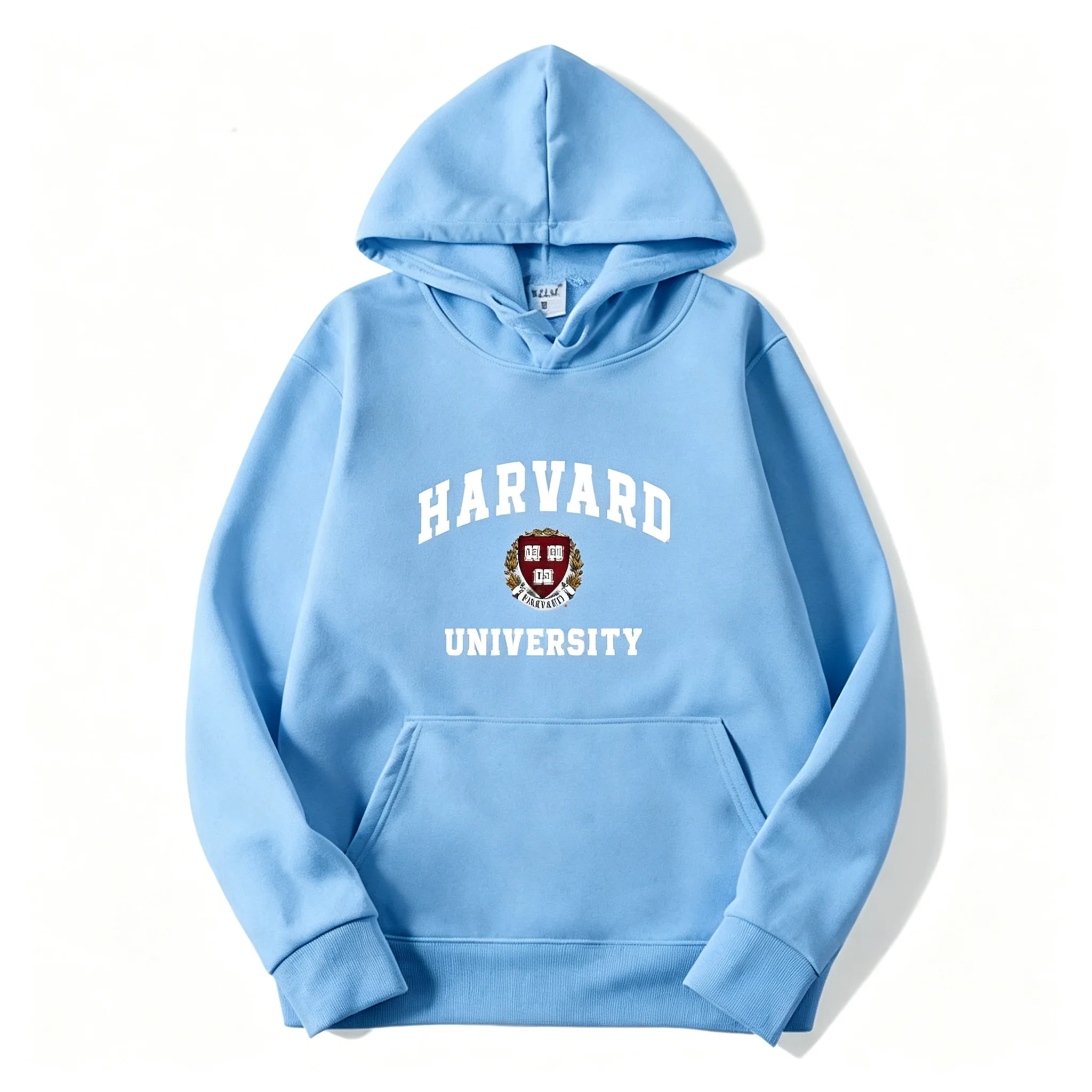 Harvard University Hoodie Vintage Wappen Logo Pullover Kapuzenpullover Herren Damen Casual Streetwear Langarm Hoodie – Detail 2