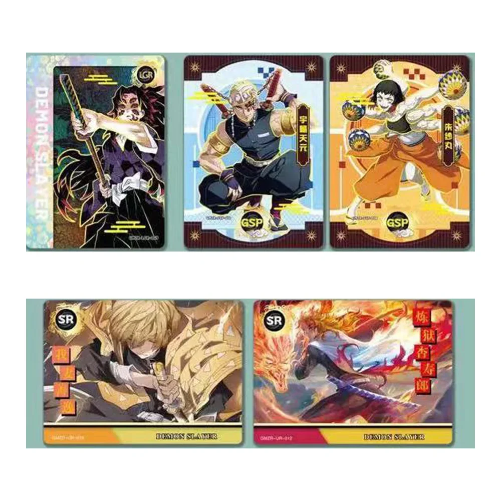 new edition Demon Slayer Cards Booster Box Rare Anime Playing character Rare Diamond Collection Card And Christmas party gifts