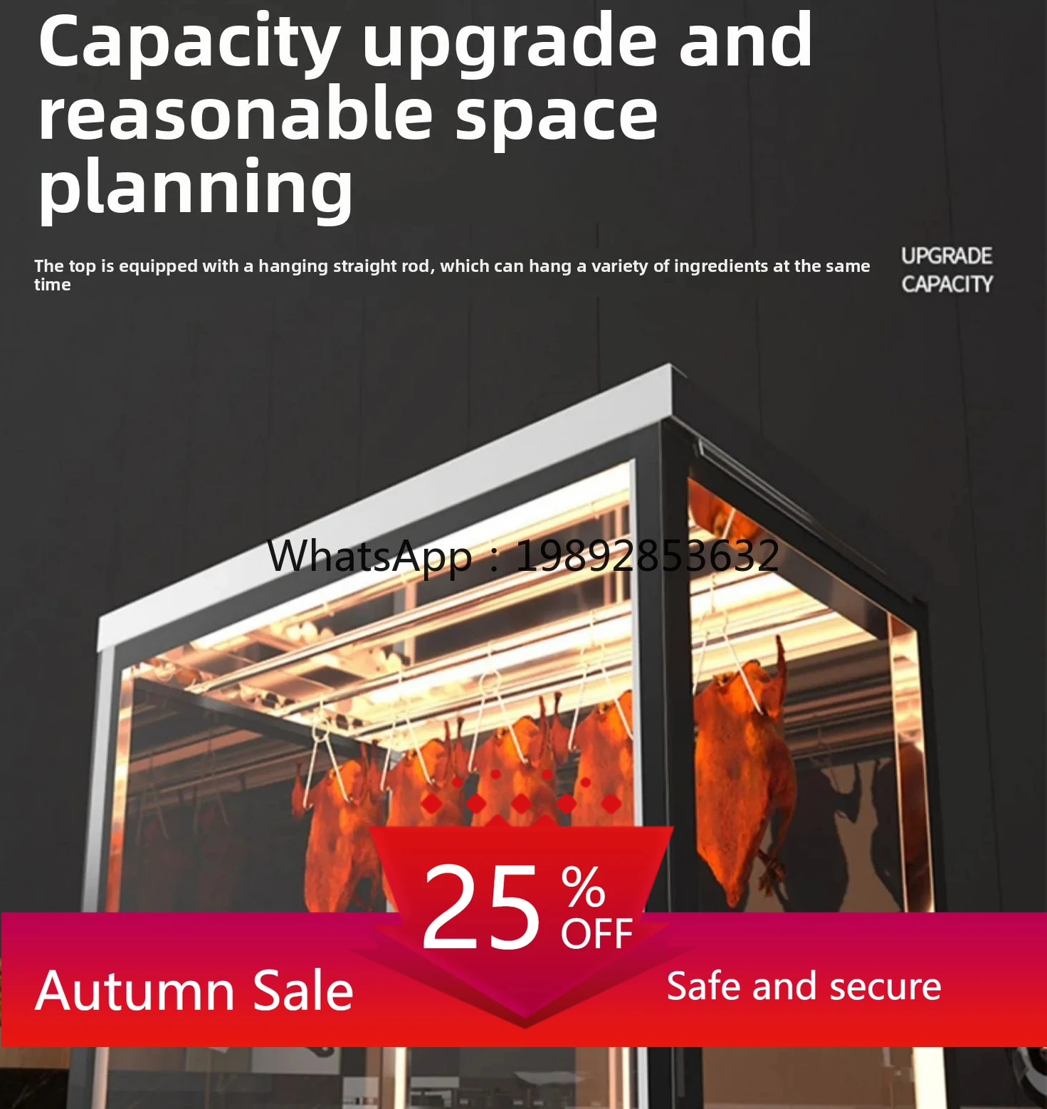 

roasted wax insulation cabinet constant temperature heating desktop crispy pork belly insulation display cabinet