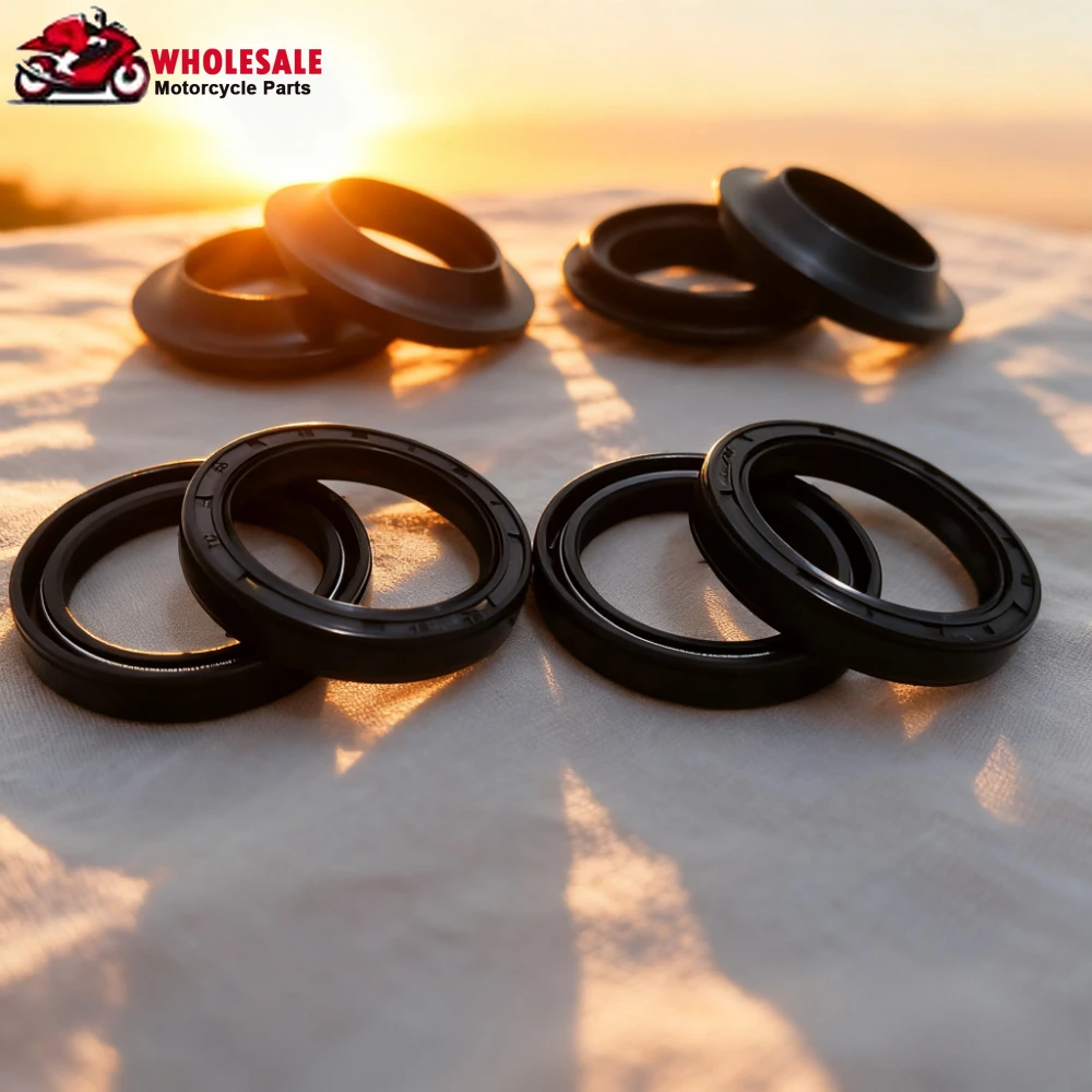 

2/4/8/16pc 30x42x11 Motorcycle Parts Shock Front Fork Suspension Damper Oil Seal Shock Retainers Dust Cover 30 42 11 30*42*11 mm