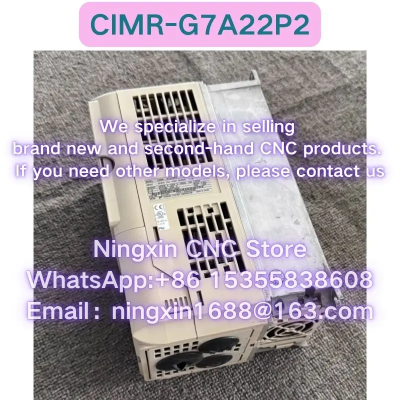 Second-hand CIMR-G7A22P2  Inverter Functional test OK Fast delivery