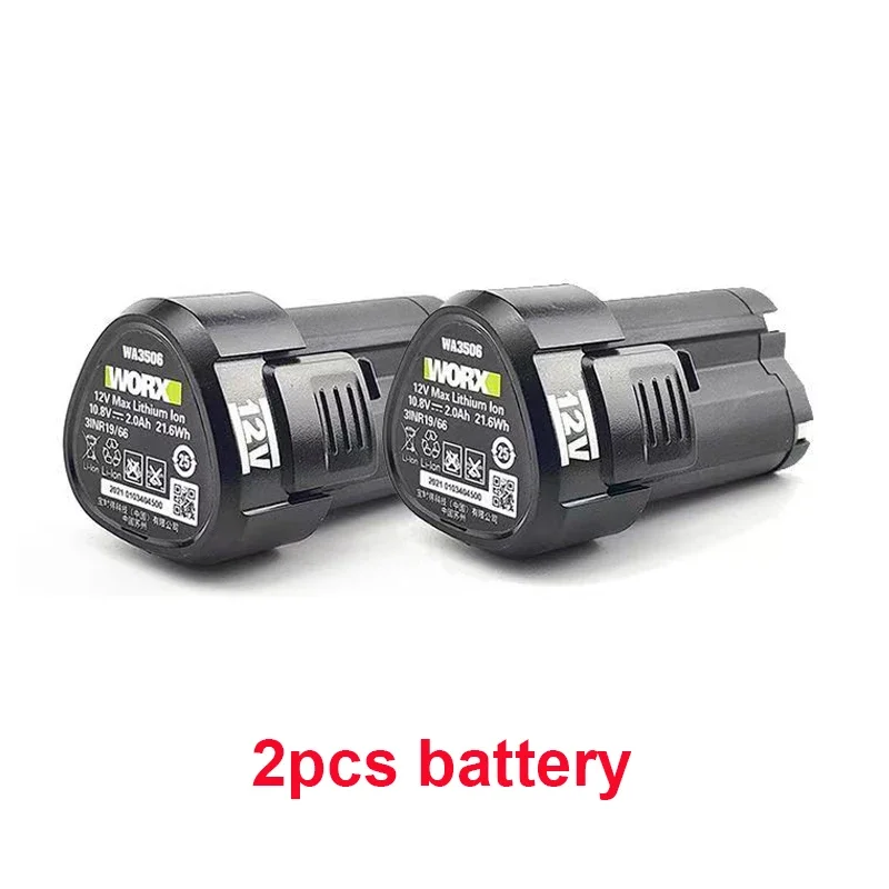 Originele 2.0Ah 4.0Ah voor WORX Kress 12V WA3506 WU127 WU128 WU130 WU131X WU132 WU280 WX128 WX129 WX540 Elektrisch Gereedschap Batterij ️️️