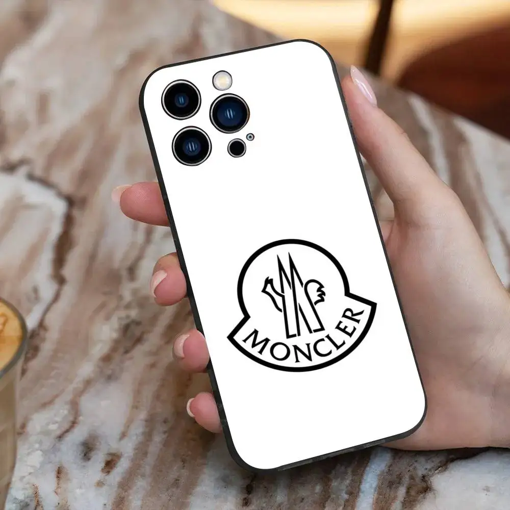 Custodia per telefono M-Moncler-r di lusso alla moda per iPhone 17 16 15 14 13 12 11 PRO MAX PLUS Mini Custodia morbida in pelle TPU regalo