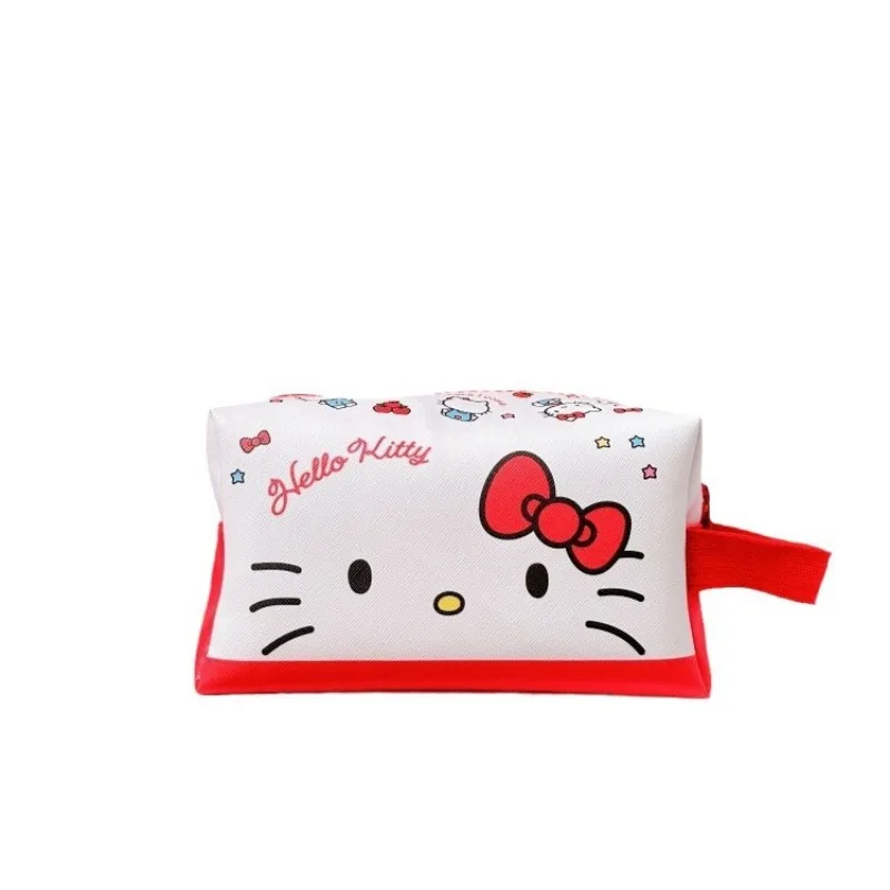 Cute Hello Kitty Oxford Cloth Portable Makeup Bag for Business Travel Waterproof Toilet Bag