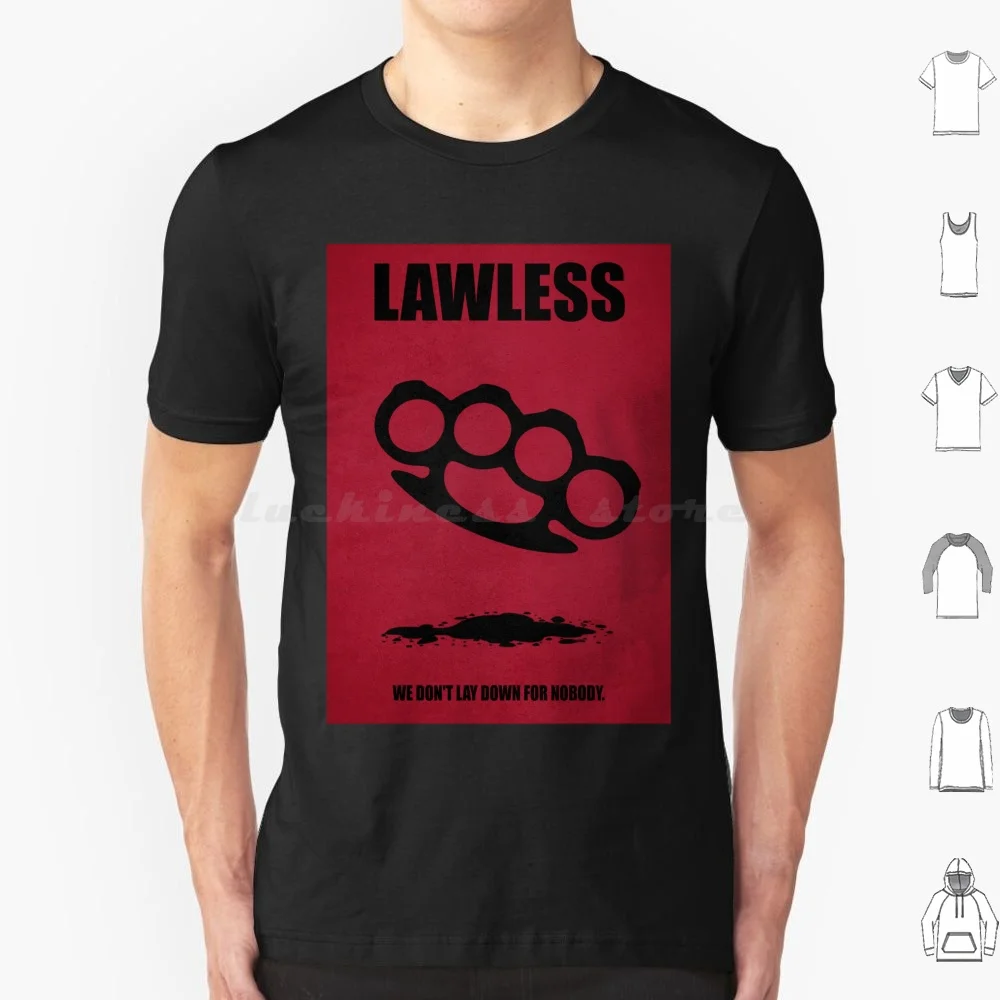 Lawless-минимальный кинопостер-Mmpg-графикс, футболка 6xl, хлопковая крутая футболка, безбортная фотография, мотивация