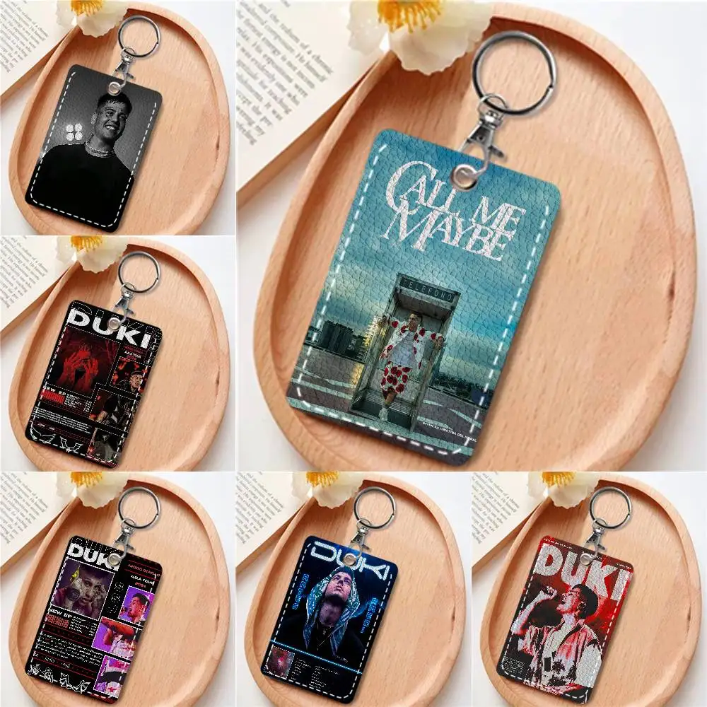 

Картхолдер Duki Rapper для кредитных карт и проездных, из мягкой кожи, прямоугольный, с брелоком