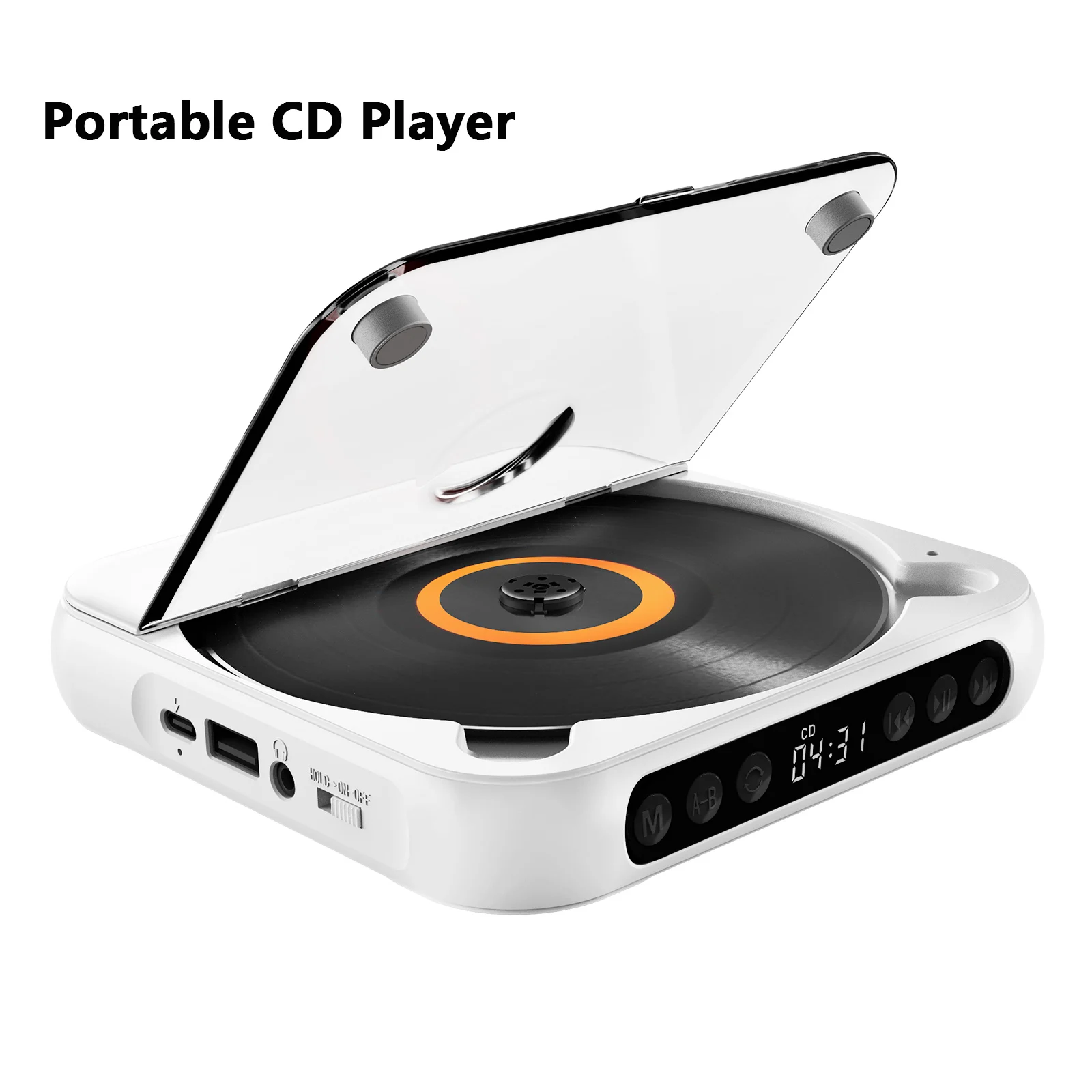 

Портативный CD-плеер, Bluetooth-аккумулятор, мини-CD-плеер Walkman, музыкальный плеер, домашнее аудио