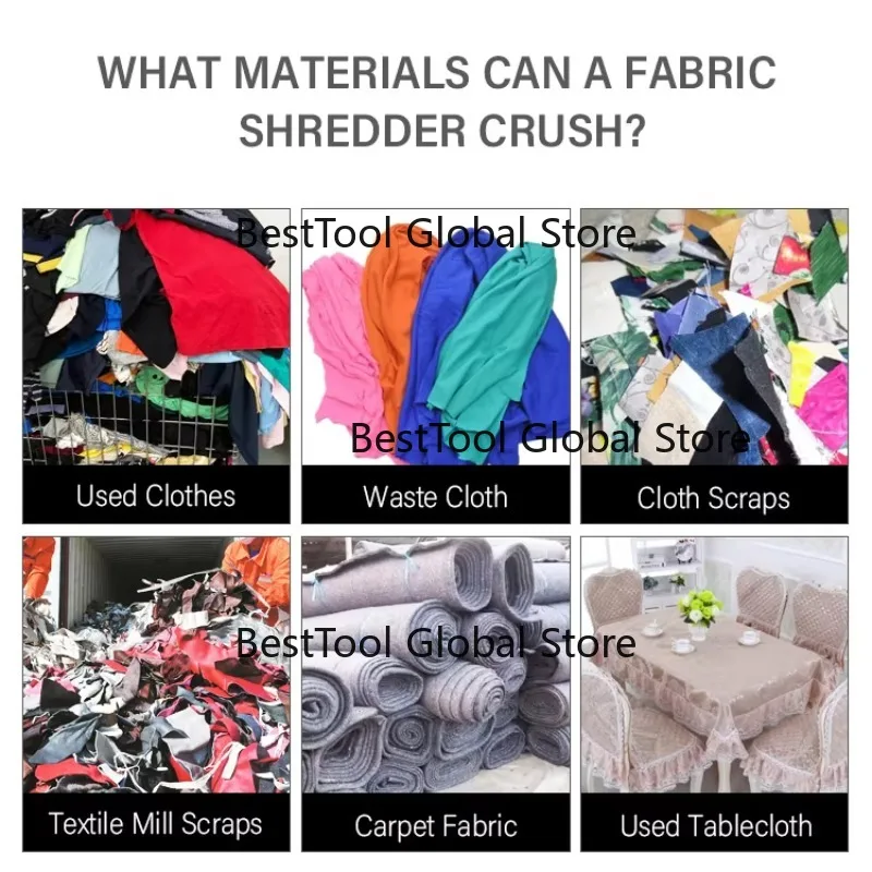 

Home Use Mini Waste Shredder Cotton Swabs Crusher Old Clothes Plastic Trash Chopper Machine