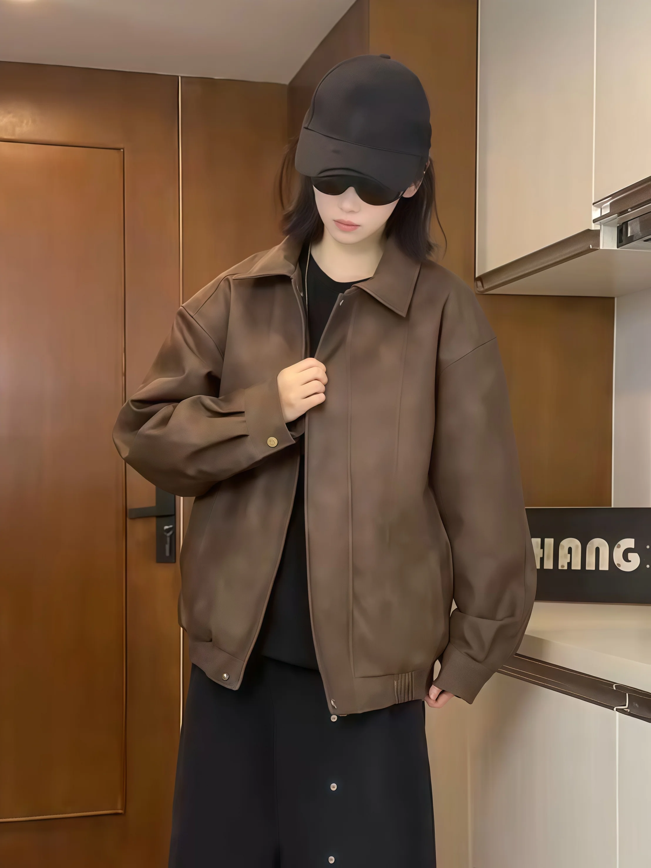 

Мужская зимняя утепленная куртка из хлопка и искусственной кожи с воротником, в байкерском стиле, для активного отдыха, городская повседневная, с длинными рукавами, на молнии