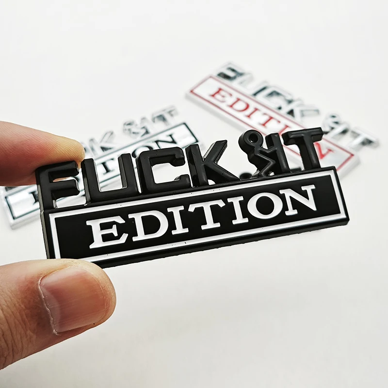 ثلاثية الأبعاد طبعة FUCKIT شعار ملصق شارة درابزين مضحك الشارات سيارة شاحنة استبدال الباب الديكور لسيارة عالمية SUV #5