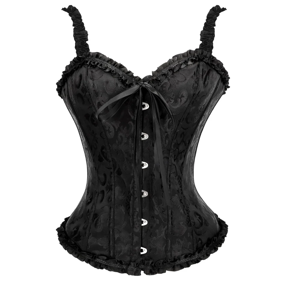 

Women Sexy Renaissance Steampunk Corset Gothic Spiral Steel Boned Bustier Corset