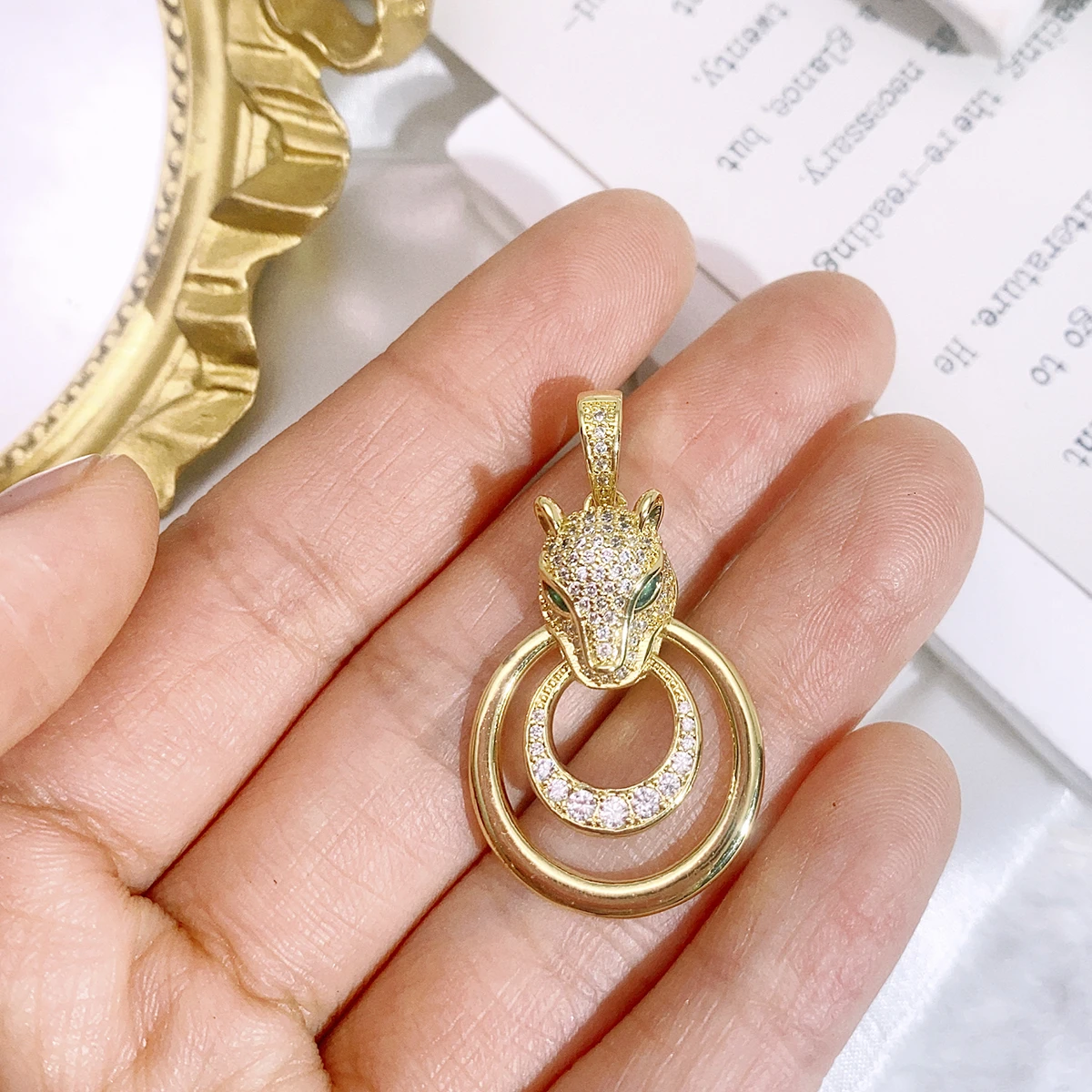 Vintage Animals DIY Pendants 18k Gold Plated Panther Elephant Dragonfly Lobster Cross Charms for Jewelry Making Handmade Charms