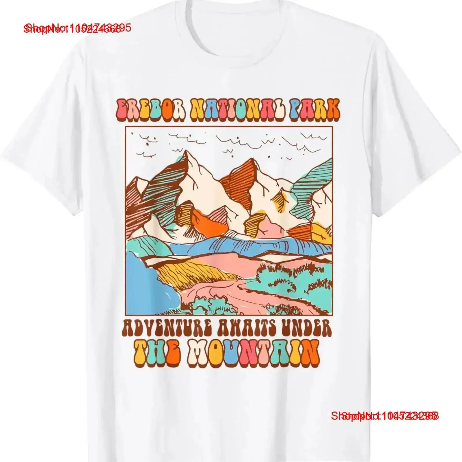 

Exploring Erebor National Park Adventure Awaits Mountain T Shirt vintage Washed Versatile homme Soft streetwear vintage