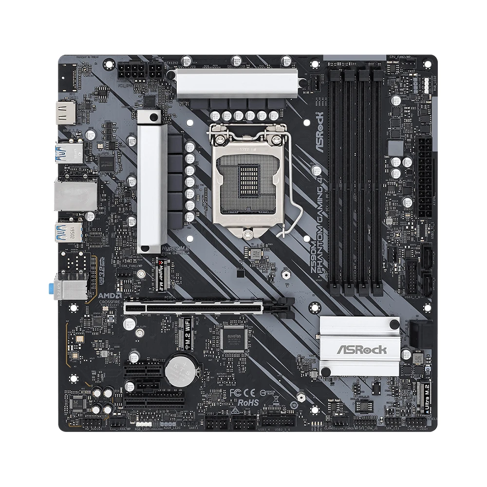 Imagem -02 - Support Asrock-z590 Motherboard I911900kf 10900k I7-11700k 10700kf I5-11600k 10600 Cpu 4xddr4 4800mhz Hdmi M.2 Nvme Pcie 4.0