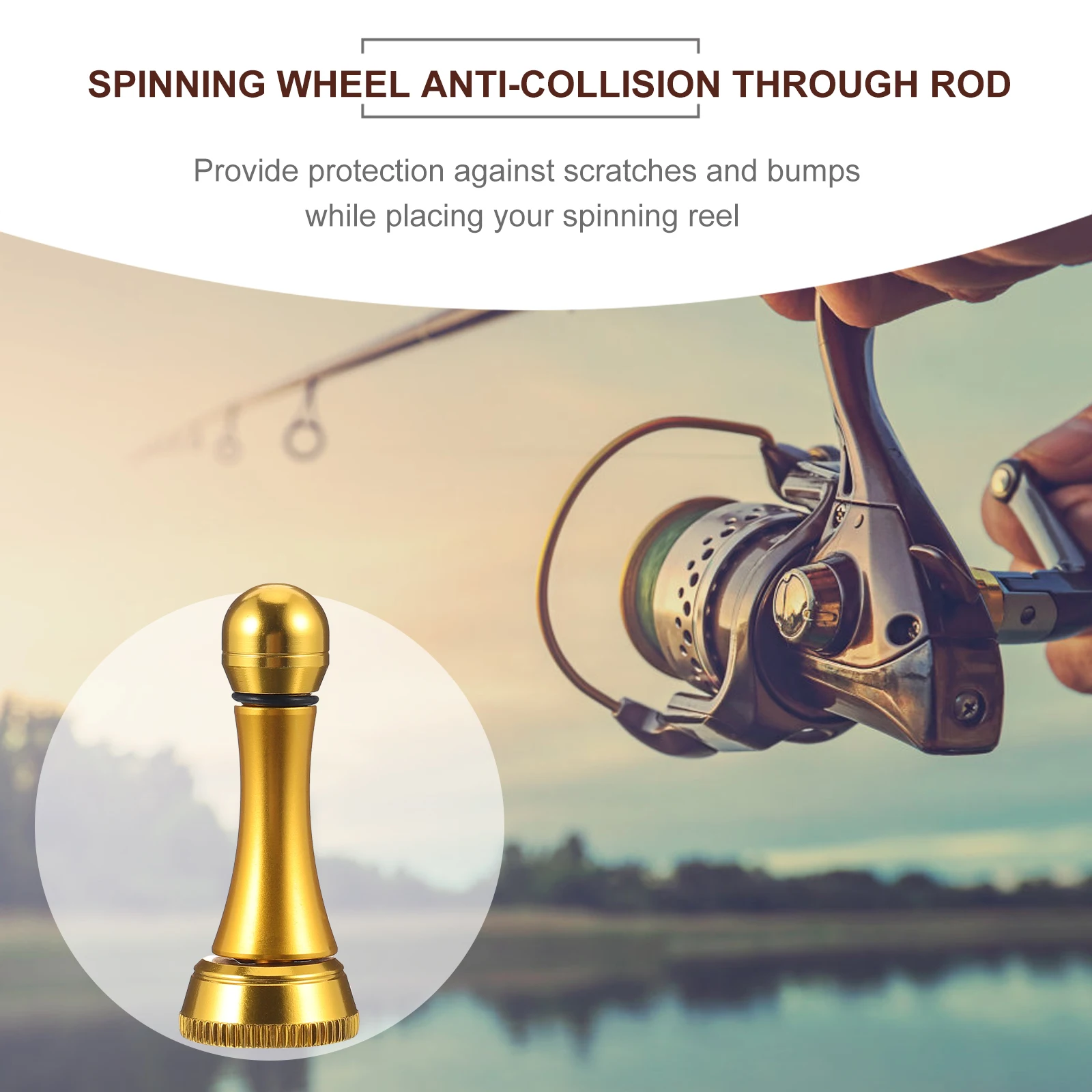 

Aluminum Alloy Fishing Wheel Anti Collision Bar Balance Support Reel Replace Prevent Scratches 5 Thread Suitable Rocker Arm