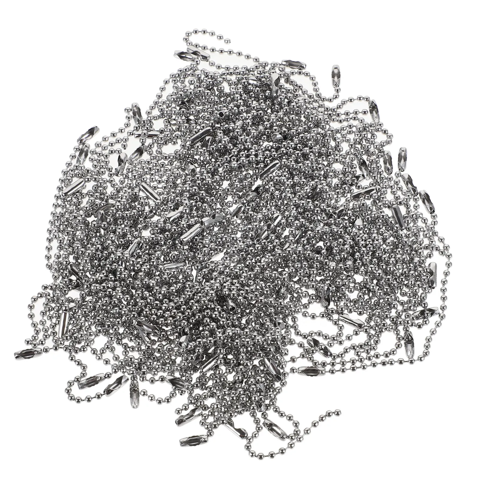 

100Pcs Round 2.4mm Ball Chain Durable Tag Chains for Jewelry Pendant Bag Hanging Decoration Durable Tag Chains