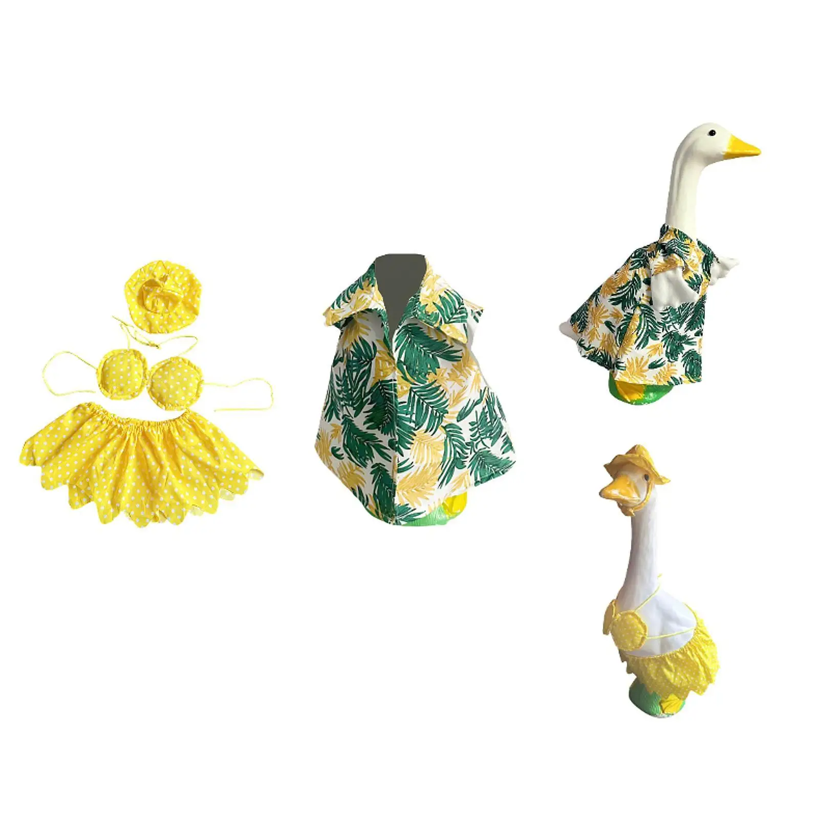 

Goose Outfit Decorative Fits 23" Tall Statue Cute Lovely Creative Goose Clothes Costume for Holiday Garden Home Outdoor Decor