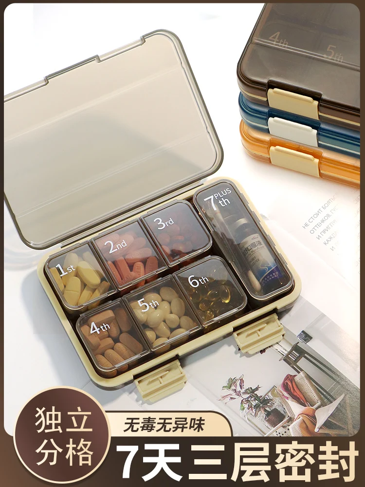 

The product can be customized. The medicine box is portable for 7 days, large capacity, high-end