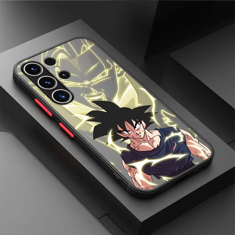 Cartoon Goku D-Dragon Balls Phone Case for Samsung Galaxy S20 FE S10 Lite S23 Ultra S9 S24 Ultra S22 Plus S21 Soft TPU Cover