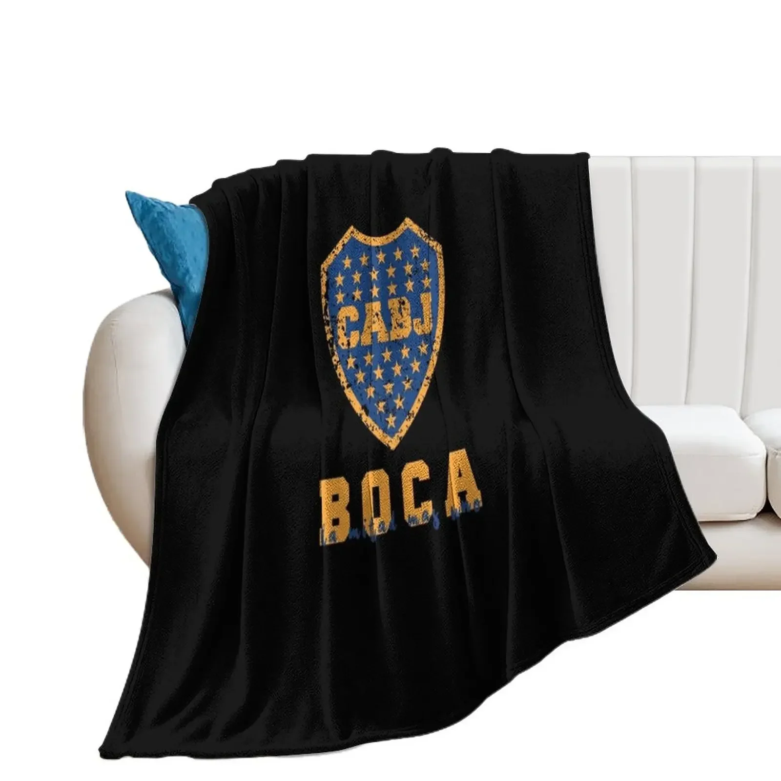 

Boca Juniors, Argentina Throw Blanket Vintage Flannel Fabric funny gift Blankets