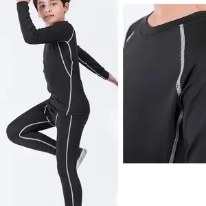 ملابس داخلية حرارية سريعة الجفاف للأطفال ، ملابس كرة قدم ضاغطة للأطفال ، ملابس رياضية للأولاد ، ملابس كرة سلة ، M5V3 أفضل 6 طقم زي كرة قدم للأطفال - رقم 4