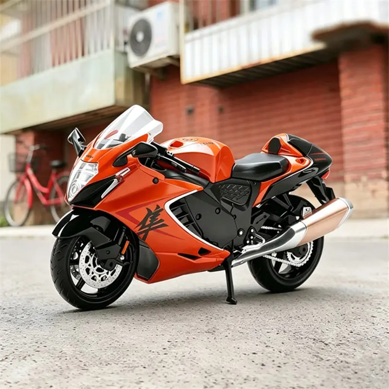 

1:12 I Hayabusa GSX-1300R Alloy Street Sports Motorcycle Model Diecasts Metal Track Racing Motorcycle Model Simulation Gift