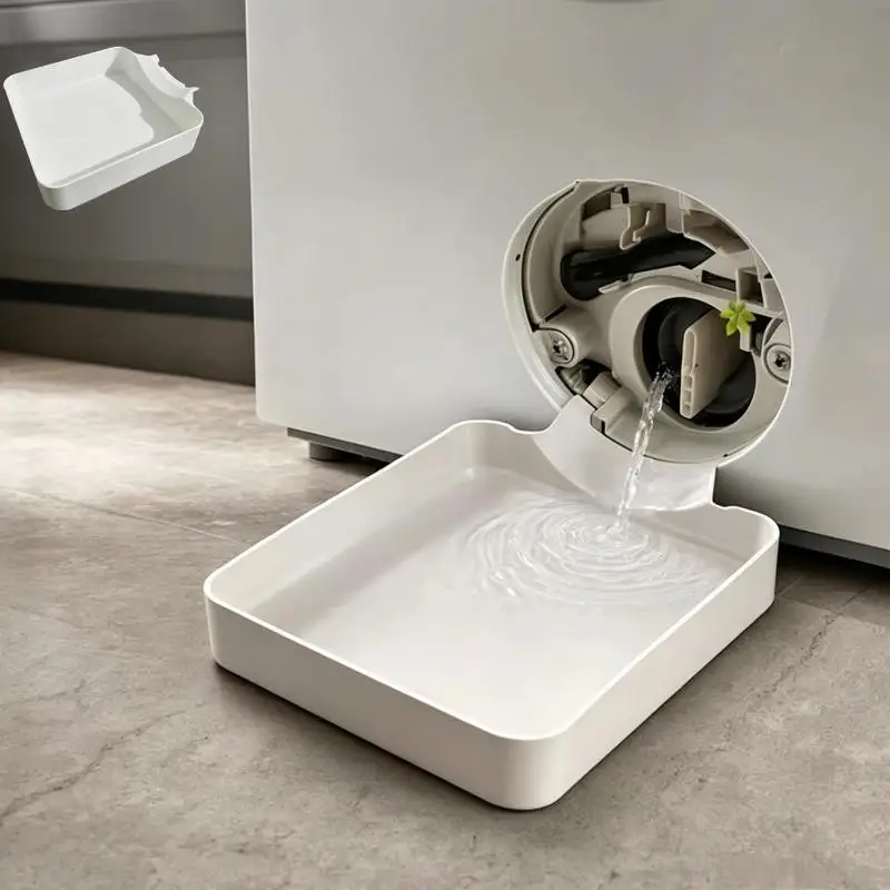 Washing Machine Drain Tray Water Catch Box Leak Proof Pan For Drum Washer Floor Protection