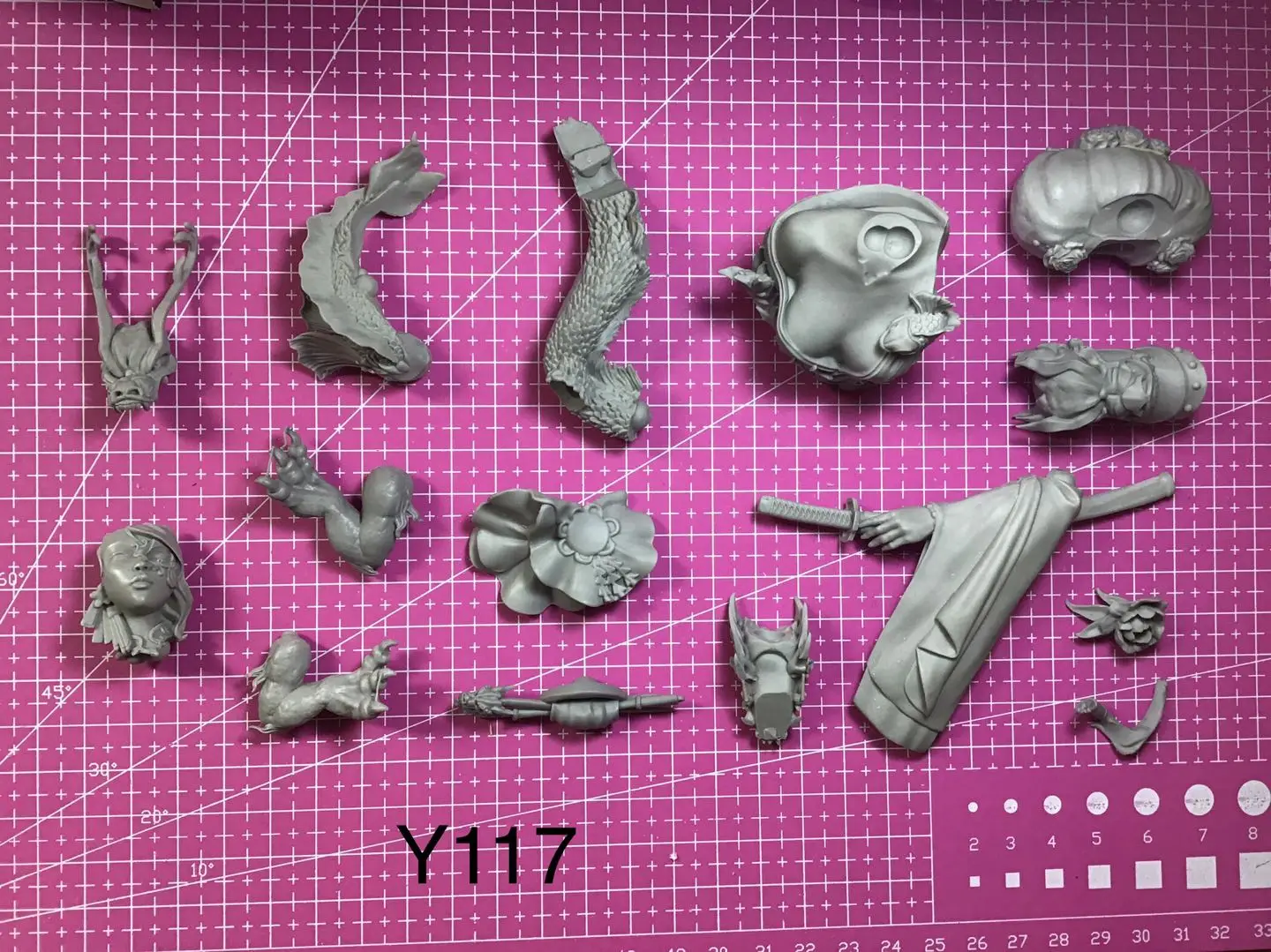 1/9  Resin Model Bust GK， Unassembled and unpainted kit