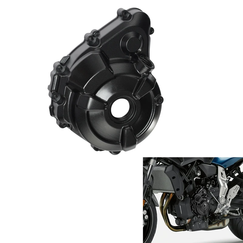 Левая крышка статора двигателя мотоцикла, картер для YAMAHA FZ07 2015-2017 MT07 2015-2020 XSR700 2018-2023 TENERE 700 2021-2024
